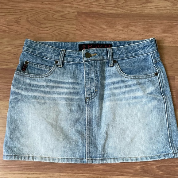 Mudd Dresses & Skirts - Mud- Jean Mini skirt, stonewashed, size 7 juniors